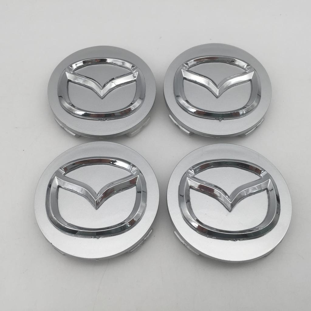 20pcs 3D forMazda 56mm Car emblem Wheel hub Center Cap Badge covers sticker Decal styling auto Accessories k2