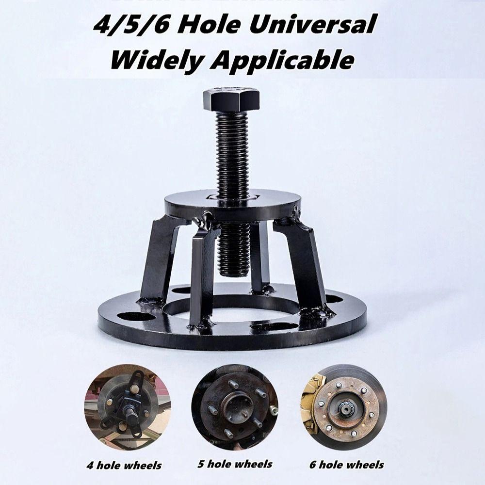 Heavy Duty Carbon Steel Brake Drum Puller Black Universal Brake Drum Puller Tool Rear Axle Remover Motorcycle Service