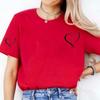 Women Love Heart Design TShirts Fashion Casual Short Sleeve Tshirt Heart Personalised Graphic Tshirts RED Women T Shirts
