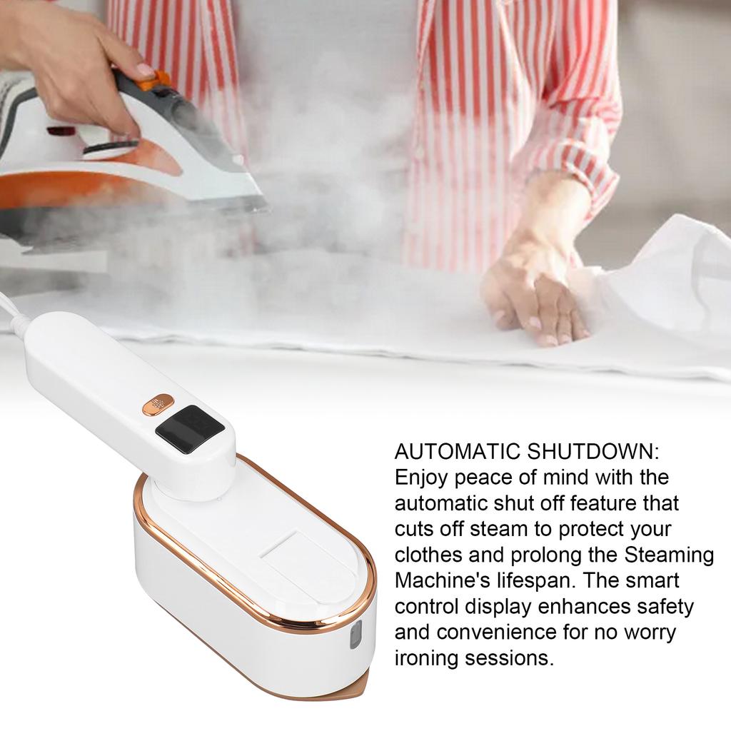 Handheld Garment Steaming Machine for Clothes 1200W Portable Strong Penetrating Garment Clothes Steam Iron White