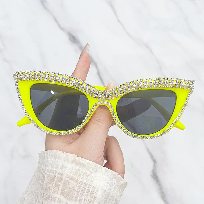 Fashion Cat Eye Punk Sunglasses for Women Men Fashion Stylish Eye Protection Hip Hop Goggles Unisex Luxury Diamond Outdoor Sun Glasses