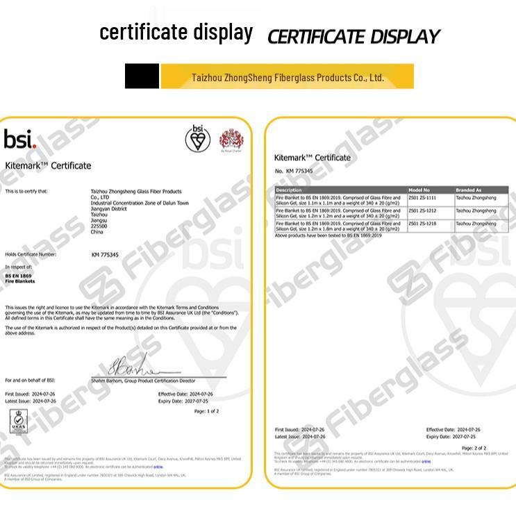 

Mingchen Fire Safety Blanket for Kitchen, Gas Station, Welding, or Emergency Use - Certified Heat Insulation & First Aid Protection 1m x 1m Bag