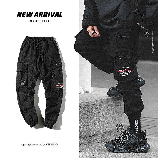 Multi -Pocket Cargo Pants Men Harajuku 
