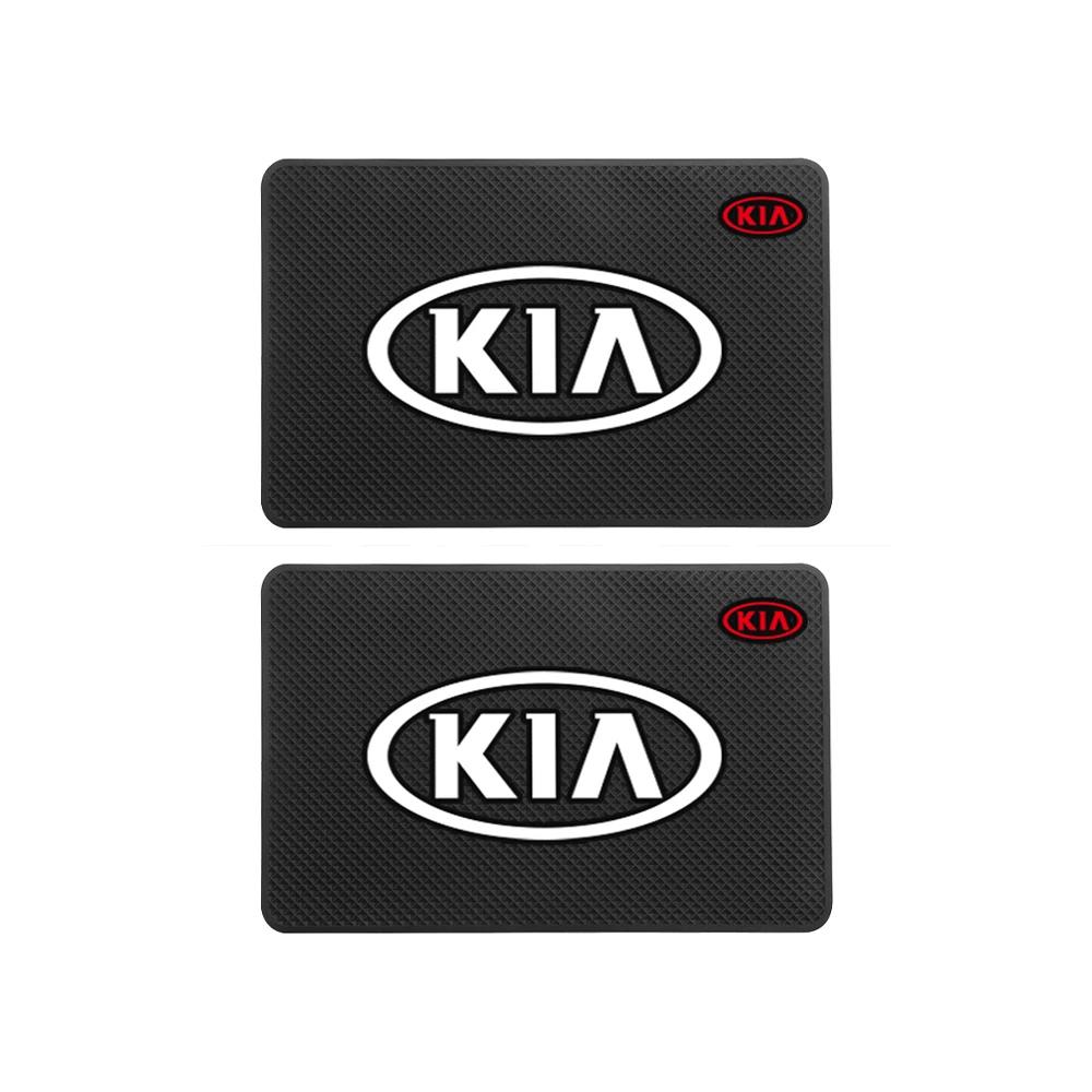 1/2pcs 3D Car Non-Slip Mat Interior Dashboard Phone Silicone Anti-Slip Pad Styling Accessories For Kia Picanto Rio Ceed Cerato