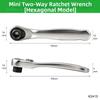 Square Drive Head Quick Release Wrench Quick Release Ratchet Bit Driver  For Auto Repair