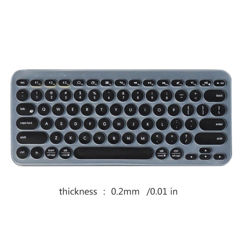 Flexible Silicone Keyboards Cover Slim Fit Design Waterproof Protections Easy Maintenance Protector Skin For K380