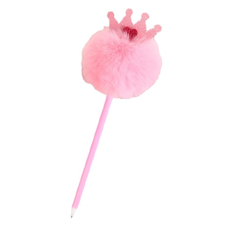 Furry Pom Ballpoint Pen 0.7mm Pen Point for Student Adult Funny Ballpoint Pen for Writing Journaling Office Writing Tool