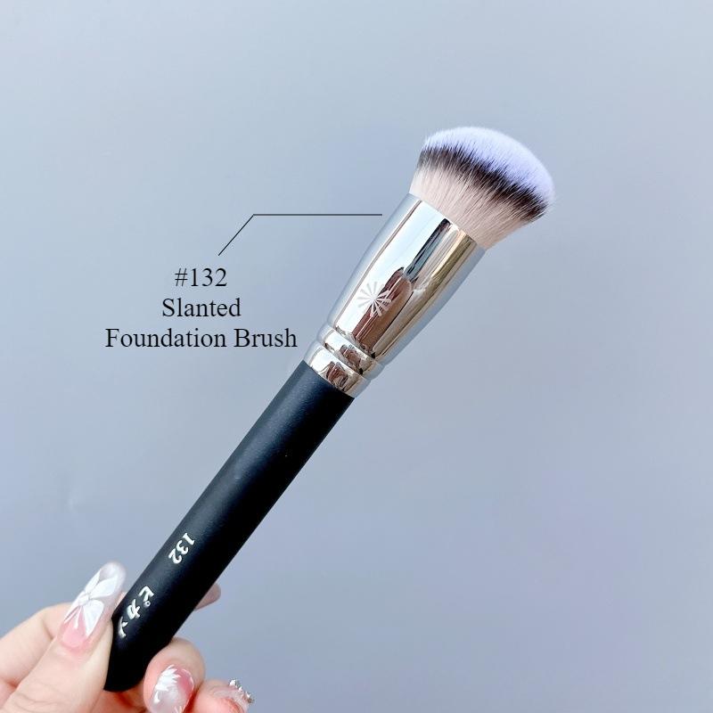PA Foundation Brush 3D Shape Soft Synthetic Hair Flawless Finish Face Buffing Makeup Brush Cosmetic Tool