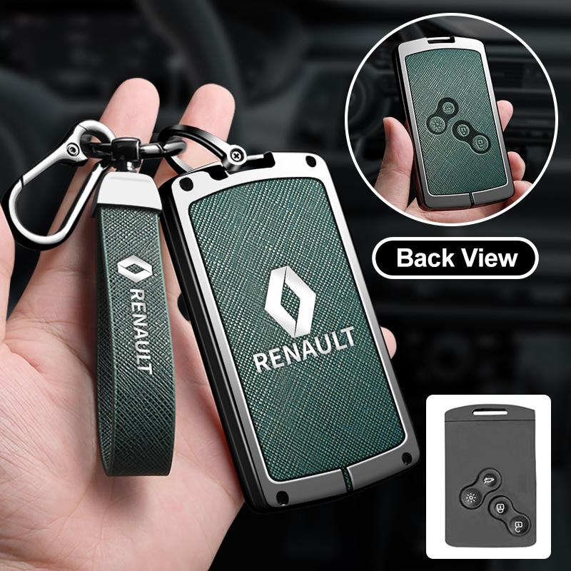 For Renault 2026 New Hub Caps Leather Car Key Cover for Renault Austral Kadjar Clio Megane Captur Arrana Kolaos Zoe Scenic Dacia