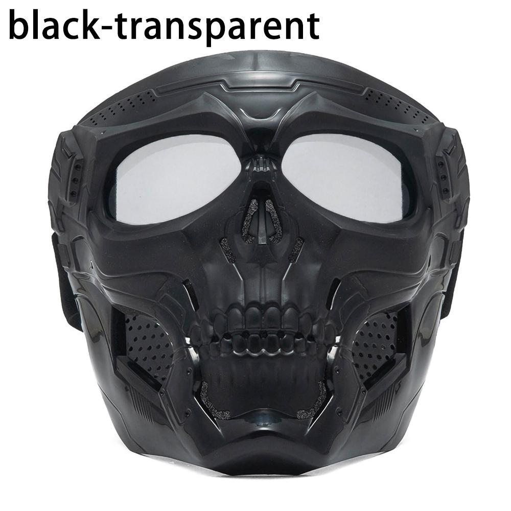 Cycling Colored Goggle Motorcycle Skull Skeleton Mask Windproof Full Face Mask Paintball Game Tactical Protection Helmet Mask