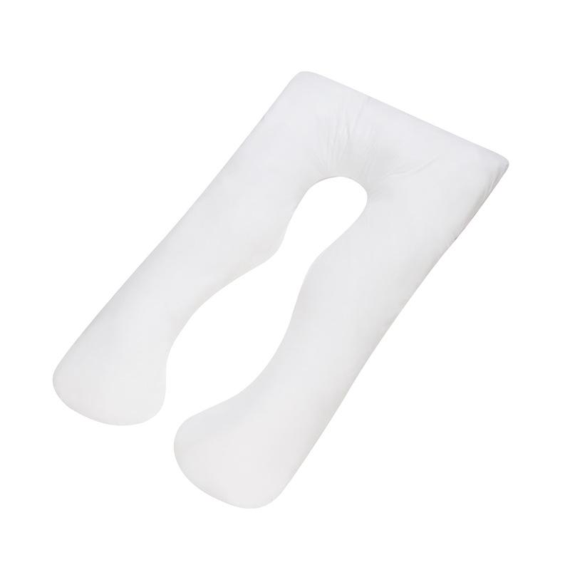 

Pure Cotton U-Shaped Maternity Pillow, Washable Side Sleeper, Multifunctional Pregnancy Lumbar Support, Nap Pillow 80x140 cm