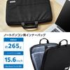 ELECOM Computer Case, Compatible with 15.6 inch MacBook Pro16, Internal Pocket, Black BM-F06XBK