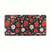 Strawberry Floral Aluminum Vanity Plate, Decorative Front Car License Plate, Cute Auto Accessory Gift