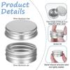 05 Ounce Aluminum Tin Jars with Screw Lids 15 ml Round Aluminum Tin Cans Jar Refillable Containers Empty Tins Containers Bottle for Salve Cosmetic Lip