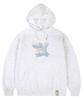 [Unisex] Big Cloud Bear Smile Hoodie_Melange White