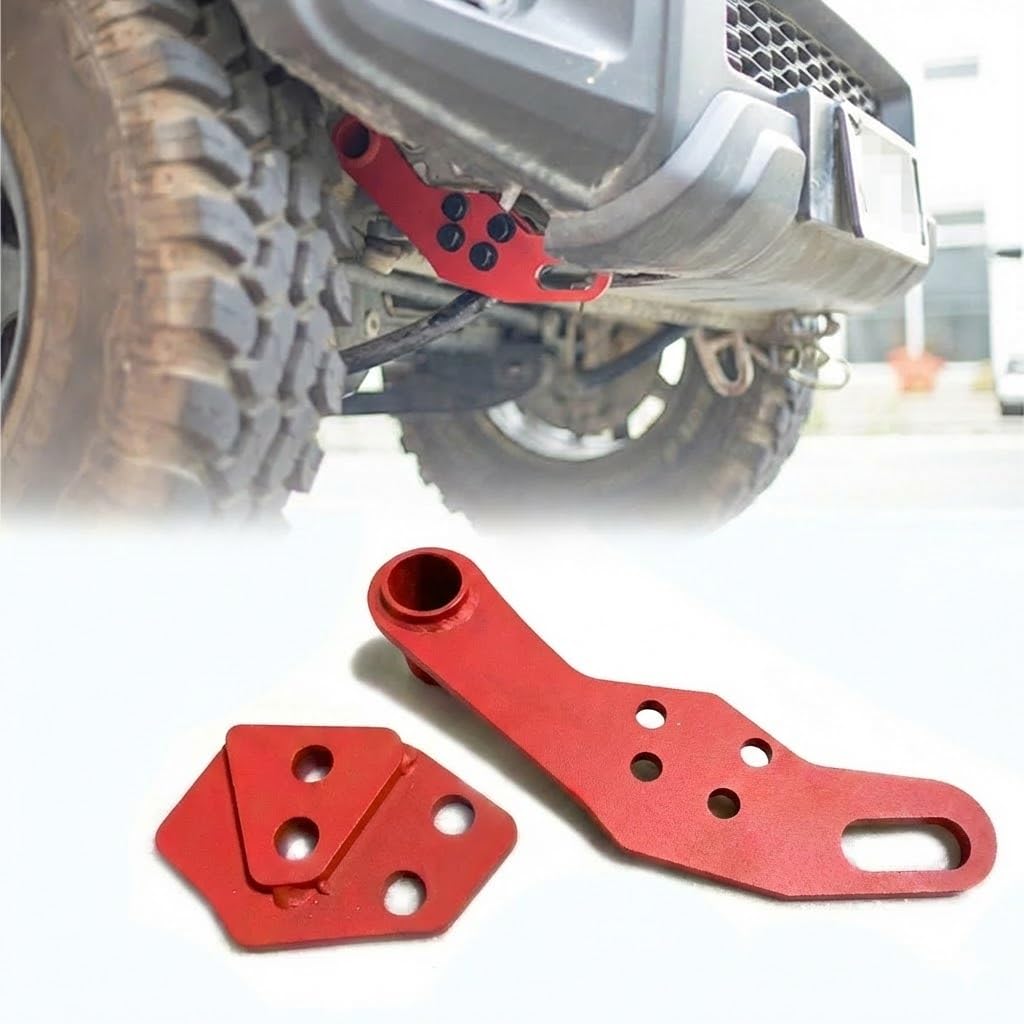 One+lifestyle Tow Hook for Suzuki Jimny JB64W and Jimny Sierra JB74W, Front Right (Driver's Side), 8mm Thick Steel, Rescue Use, Rustproof Coating