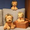23/35cm Grassland Animal King Lion Soft Toy Cute Furry Plush Male Lion Hug Pillow Lovely Boy Birthday Gift Christmas Present