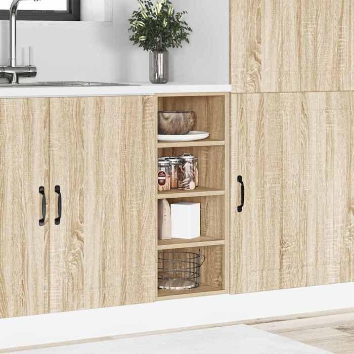VidaXL Meuble bas "Riga" Chêne Sonoma 30 x 44,5 x 81,5 cm Bois d'ingénierie 854195