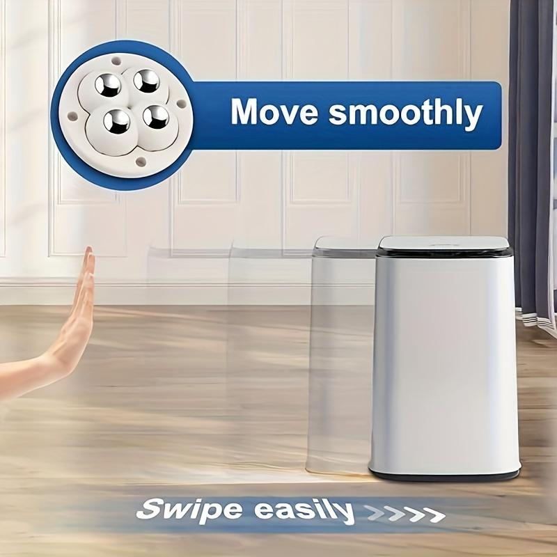 4Pcs Furniture Casters Wheels Heavy Duty Universal Wheel 360° Rotation Stainless Steel Strong Self Adhesive Casters Wheels