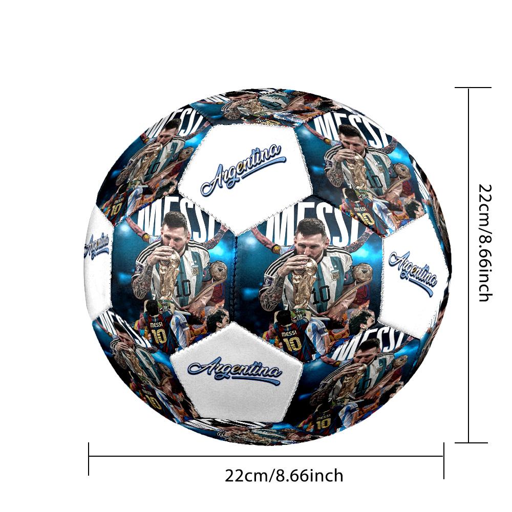 Messi 10 Number Argentina World Cup Champions Size 5 Football Machinestitched Indooroutdoor Training And Matches Surprise Collection Gift
