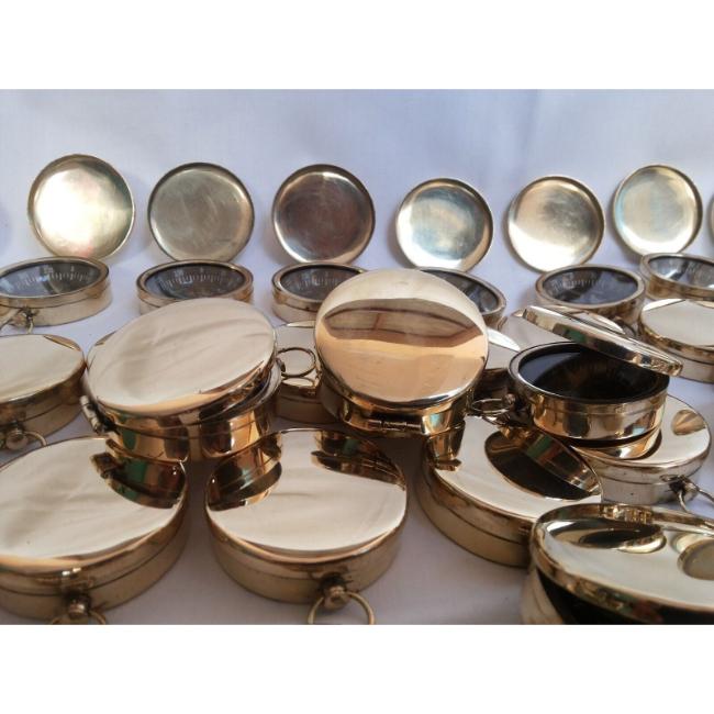 Antique Vintage Brass Nautical Pocket Compass 45mm Lot Of 100 Pcs Marine