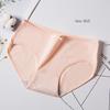 English standard Morandi color girl mid-waist cotton cute women's underwear student seamless bow briefs