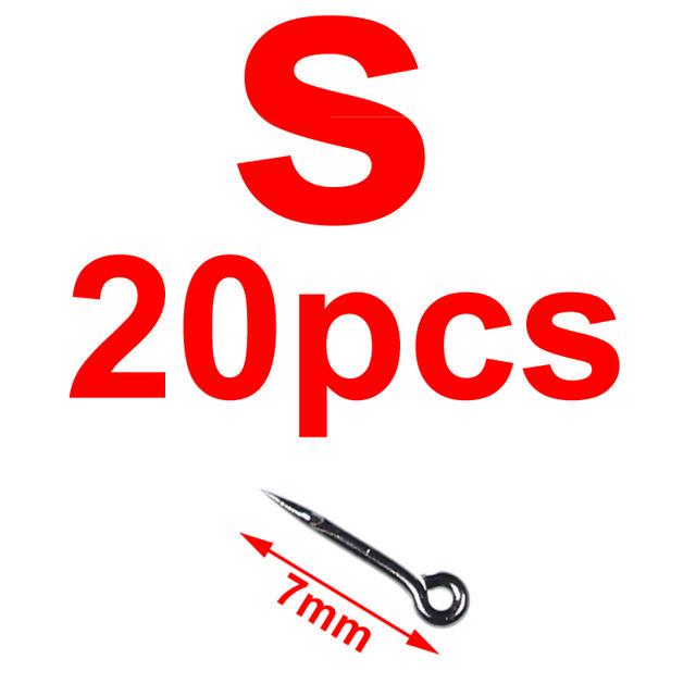 Bimoo 20pcs Bait Spike Pin Carp Fishing Hook Bait Sting Boilies Pin Spike Maggot Corn Ronnie Hair Rigs Carp Feeder Fishing