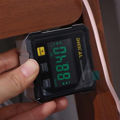 Four Sided Display Angle Gauge Digital Display Magnetic Suction Angle Gauge 360 Degree Accurate Level Protractor Inclinometer