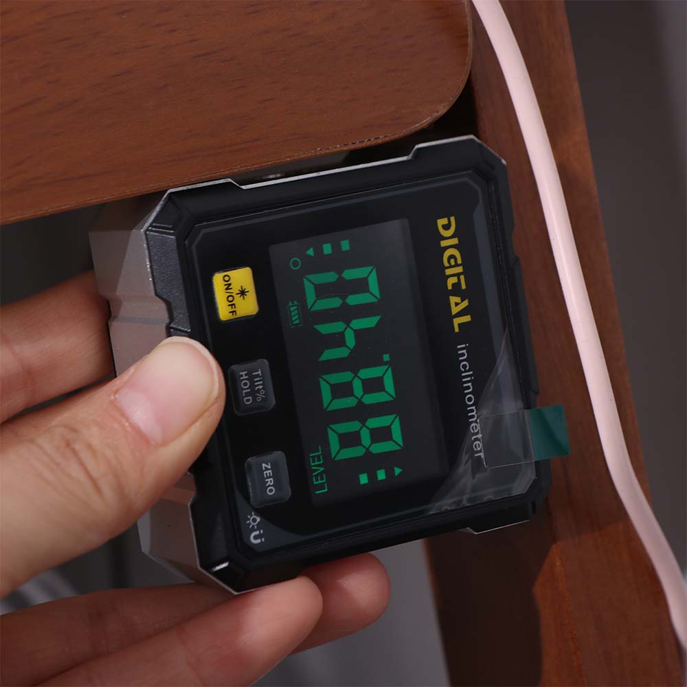 Magnetic Suction Level Protractor Inclinometer Four Sided Tilt Angle Box  Electronic Level Laser