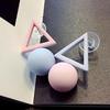 Asymmetry 1 Pair Triangle Different Candy Women's Earrings Korean Earrings Jewelry Crystal Earrings Brincos