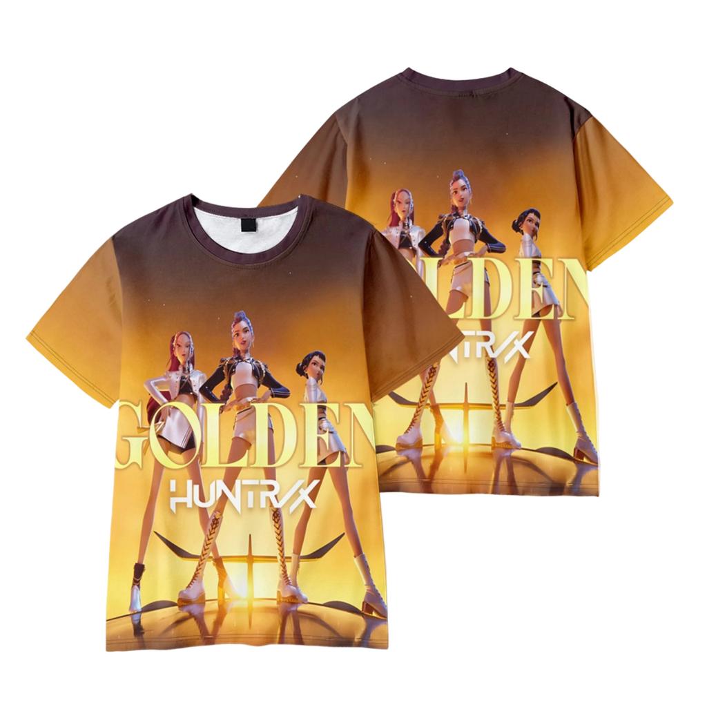 Children's Casual Fashionable Loose And Comfortable Printed Short Sleeved T-shirt Top