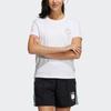Adidas Neo Smiley Print Sport Knit T-Shirt Women Tops White GP5784