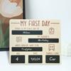First Day of School Board Dry Erase Reusable Back to School Wooden Commemorative Sign Decoration Preschool Kindergarten Students Souvenir Gift