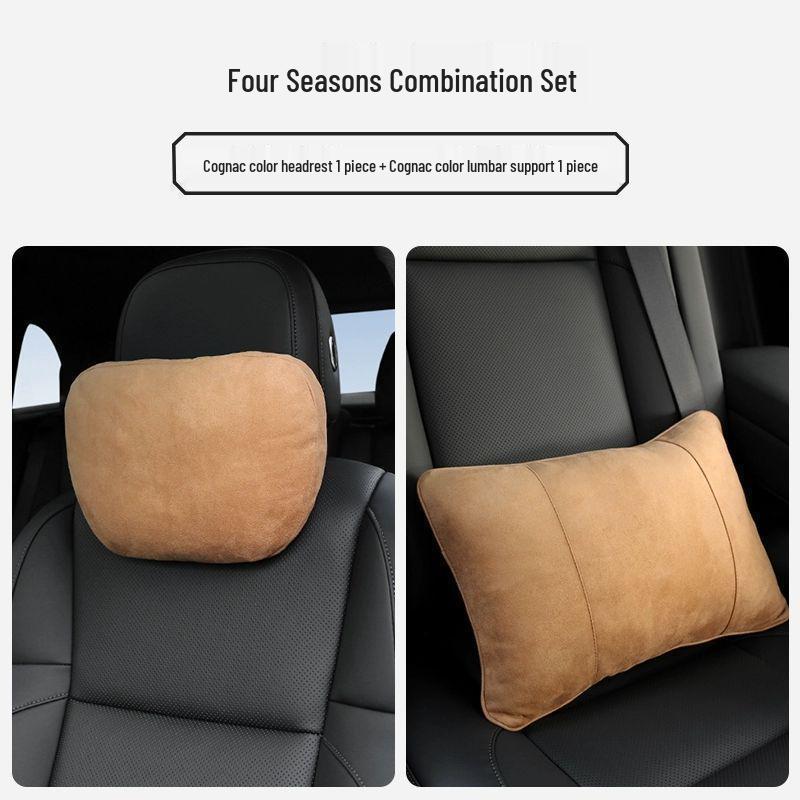 Nick Car Headrest Lumbar & Neck Support Pillow for Maybach S-Class, Mercedes, Tesla & AITO