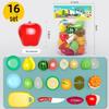 Kids' Pretend Play Kitchen Set: Veggies, Fruits, Burger & Fries