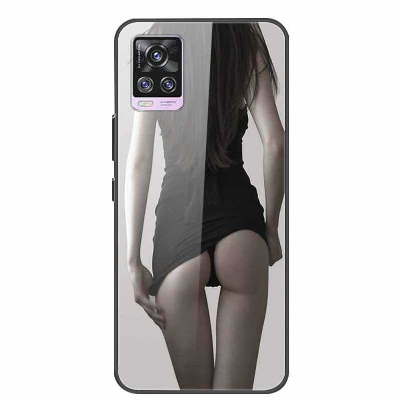 For Vivo V20 Pro Phone Case V 20 Pro Soft Bumper Tempered Glass Hard Back Covers Cases For Vivo V20 Pro Case 6.44" Coque Fundas
