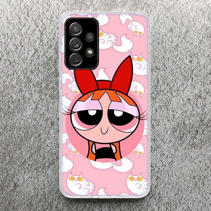 Cartoon P-Powerpuff-Girls Phone Case for Samsung Galaxy A16 A15 A14 A13 A56 A55 A54 A53 A36 A35 A34 A33 A26 A25 A24 A23 A05S A14