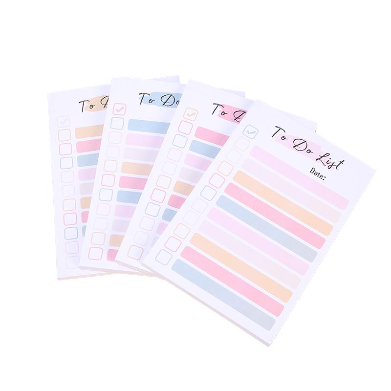 Macaron Sticky Note Set: Reusable To-Do Lists & Checklist Stickers for Students and Offices