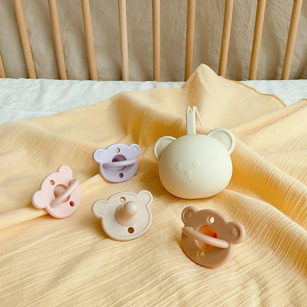 INS Newborn Ultra-Soft Silicone Pacifier, Anti-Colic, Sleep-Well Design for 0-6 Months