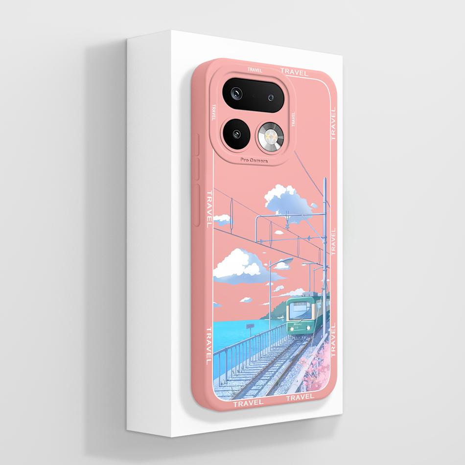 For Realme 16 Pro Plus Case Cute Panda Liquid Silicone Phone Back Cover For Realme16 Pro+ Couple Funda For Realme 16Pro Fundas