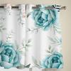 Summer Plants Flowers Watercolor Window Curtains for Living Room Bedroom Curtain Modern Kitchen Blinds Drapes Curtains