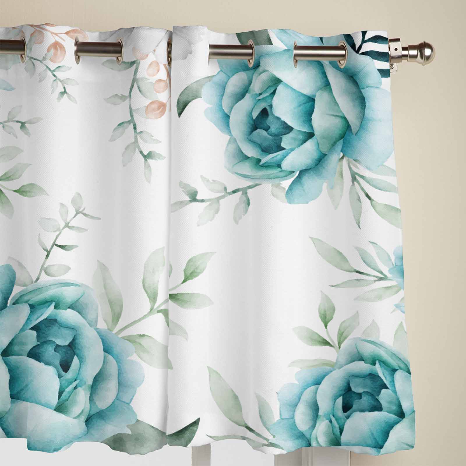 Летние Растения Цветы Акварельные Оконные Шторы для Гостиной Спальня Шторы Современные — фото 2