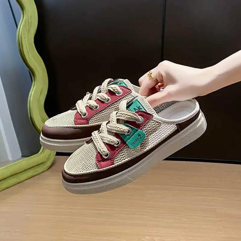 Fashion Without Heels Big Sole Basketball Size 36 Training Luxury Women's Sneakers Wemens Shoes Sport Sheos Tenisse Real