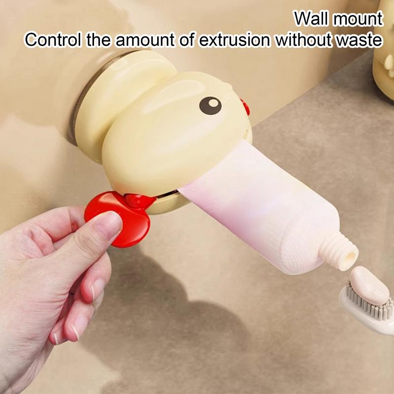 Dávkovač zubní pasty Nástěnný Přísavka Nástroj pro vytlačování tuby Bez vrtání Koupelnové potřeby na zubní pastu Pro děti Chlapce Dívky