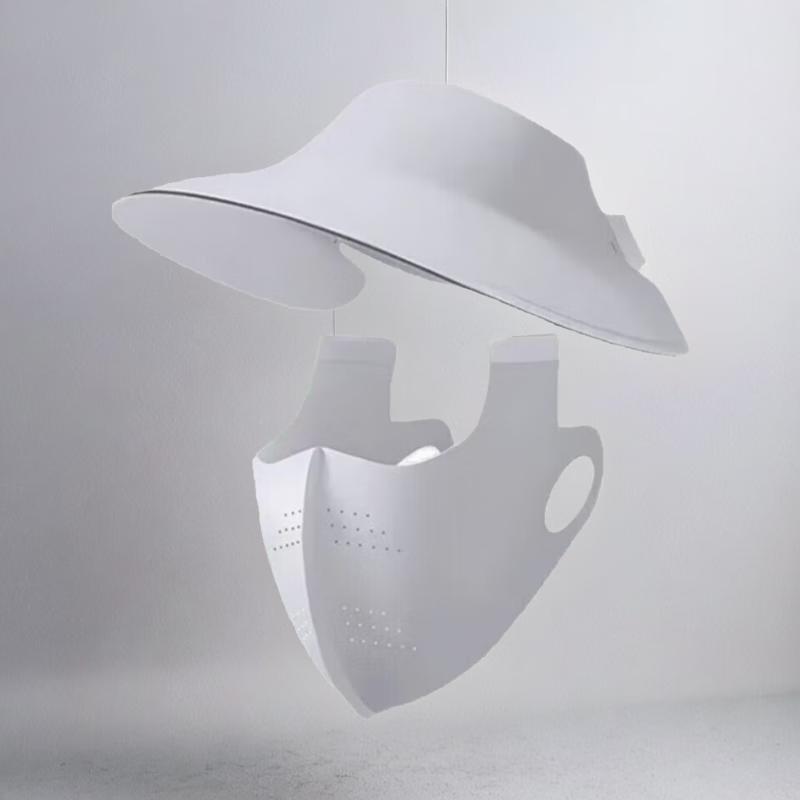 Women's Detachable Ice Silk Sun Protection Face Mask Hat