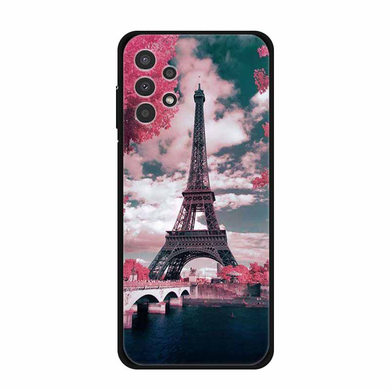 For Samsung Galaxy A73 Case A53 A33 5G A23 Soft Bumper Black Silicone Back Cover for Samsung A53 5G Phone Cases Cartoon Coque