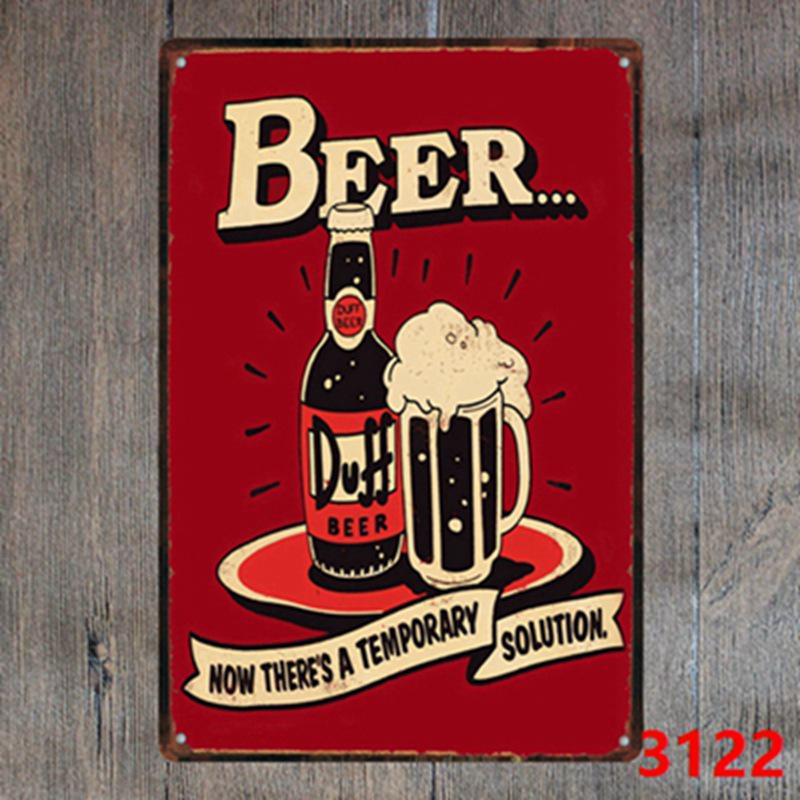 Vintage Cocktail WiFi Tin Sign for Bar, Bedroom, KTV, and Restaurant Décor