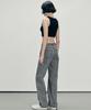 MALOUPE 9107 Summer Wide Denim Pants (Gray)
