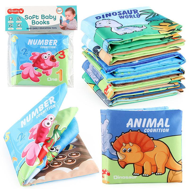 Soft Baby Cloth Book 0-3 Years Old Tear-proof Early Educational Toy With Sound Paper For Infant Toddler