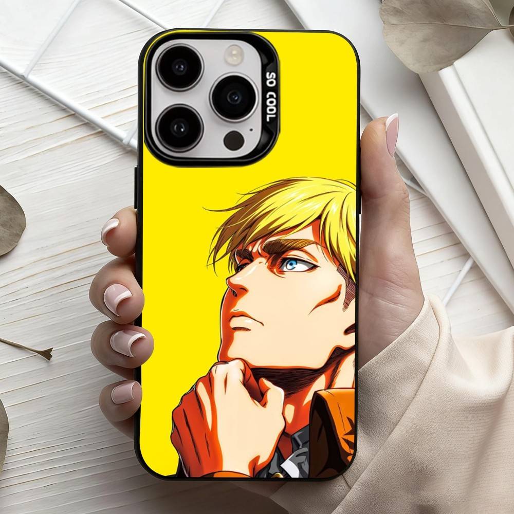 

A-anime E-Erwin S-Smiths-S Phone Case For iPhone17,16,15,14,13,12,11 Plus,Pro Max Black Candy silver phone case iPhone15